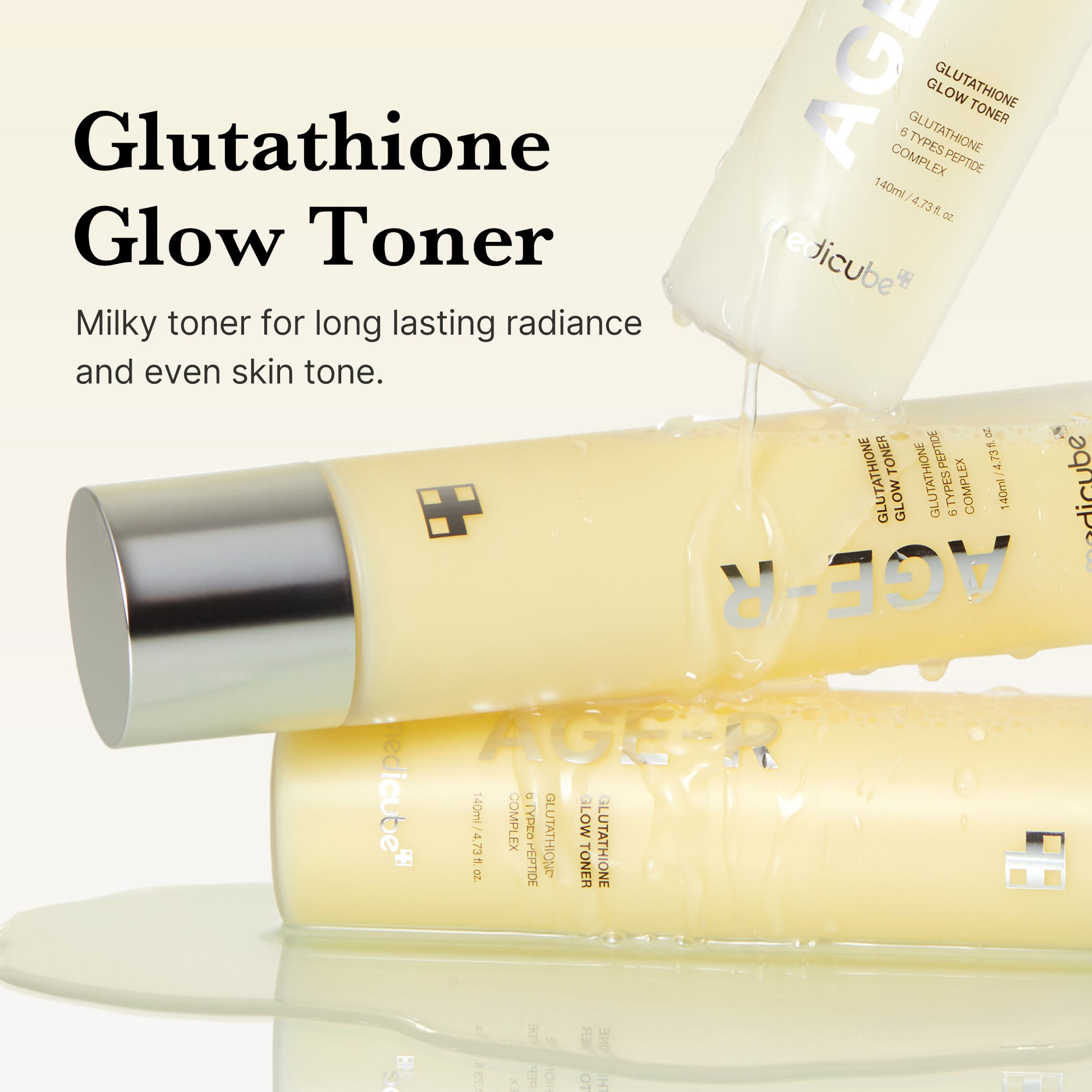 AGE-R Glutathione Glow Milk Toner - Image 2