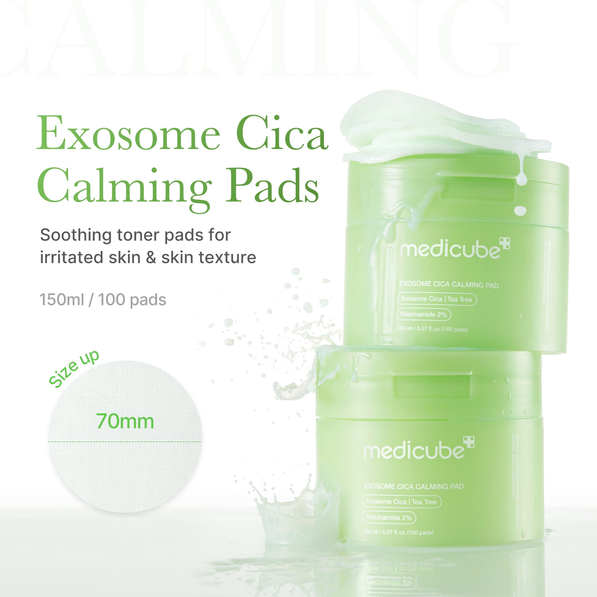 Exosome Cica Calming Toner Pads - Image 2