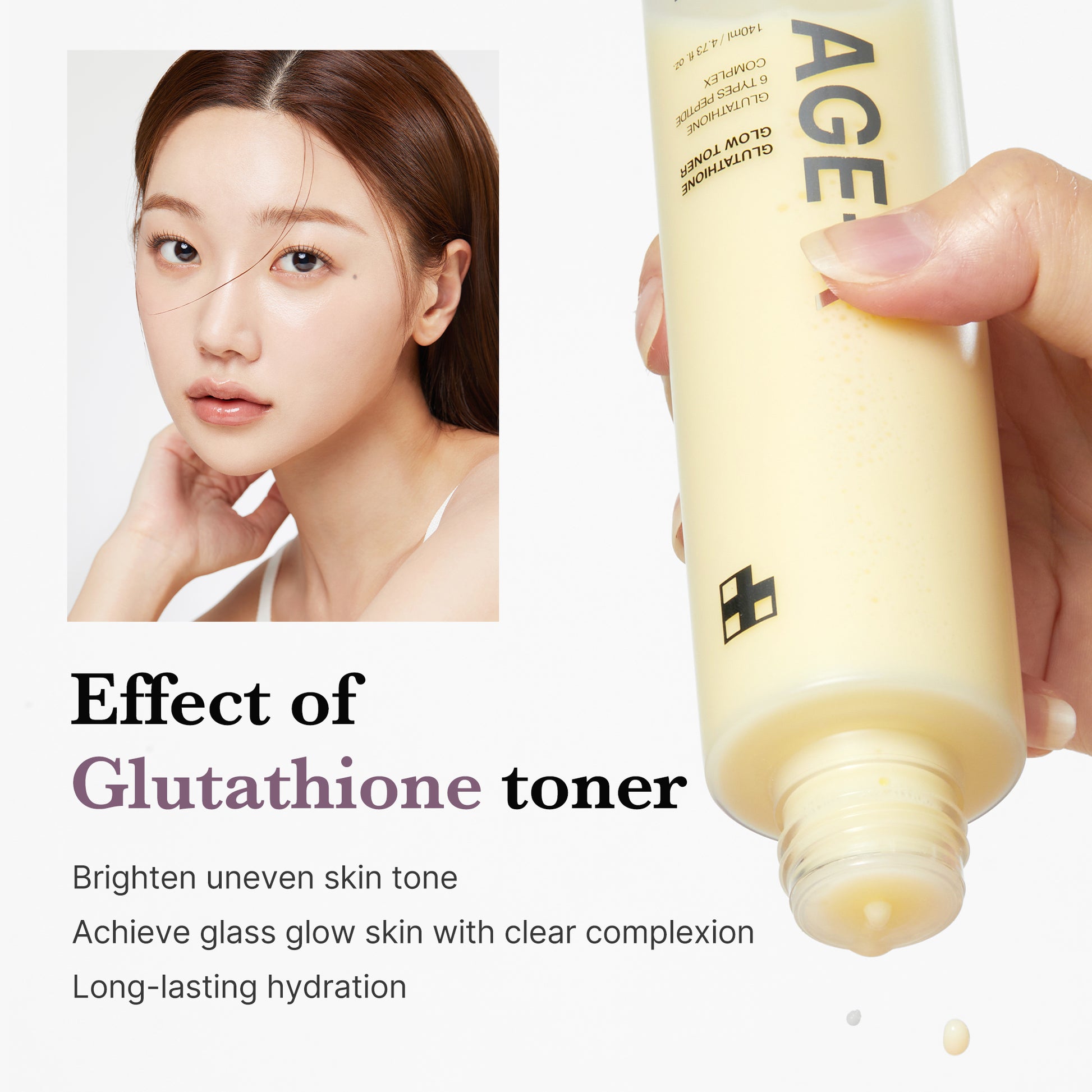 AGE-R Glutathione Glow Milk Toner - Image 4