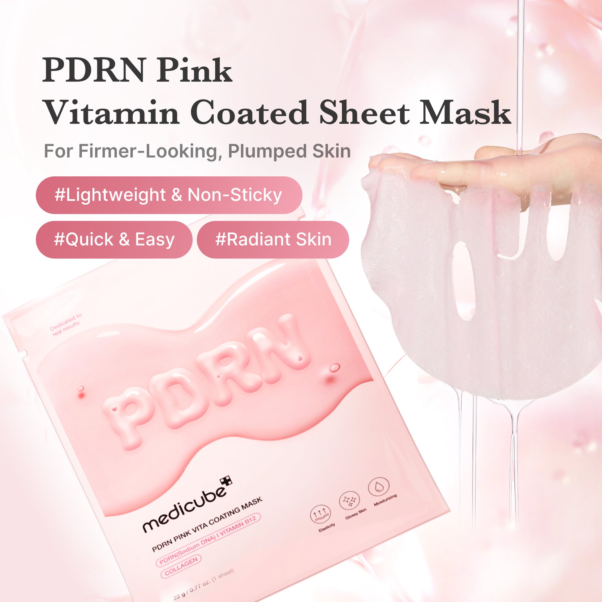 PDRN Pink Vita Coating Sheet Mask - Image 2