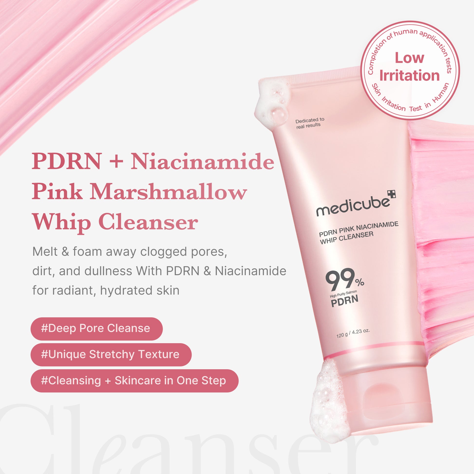 PDRN Pink Whip Cleanser - Image 3