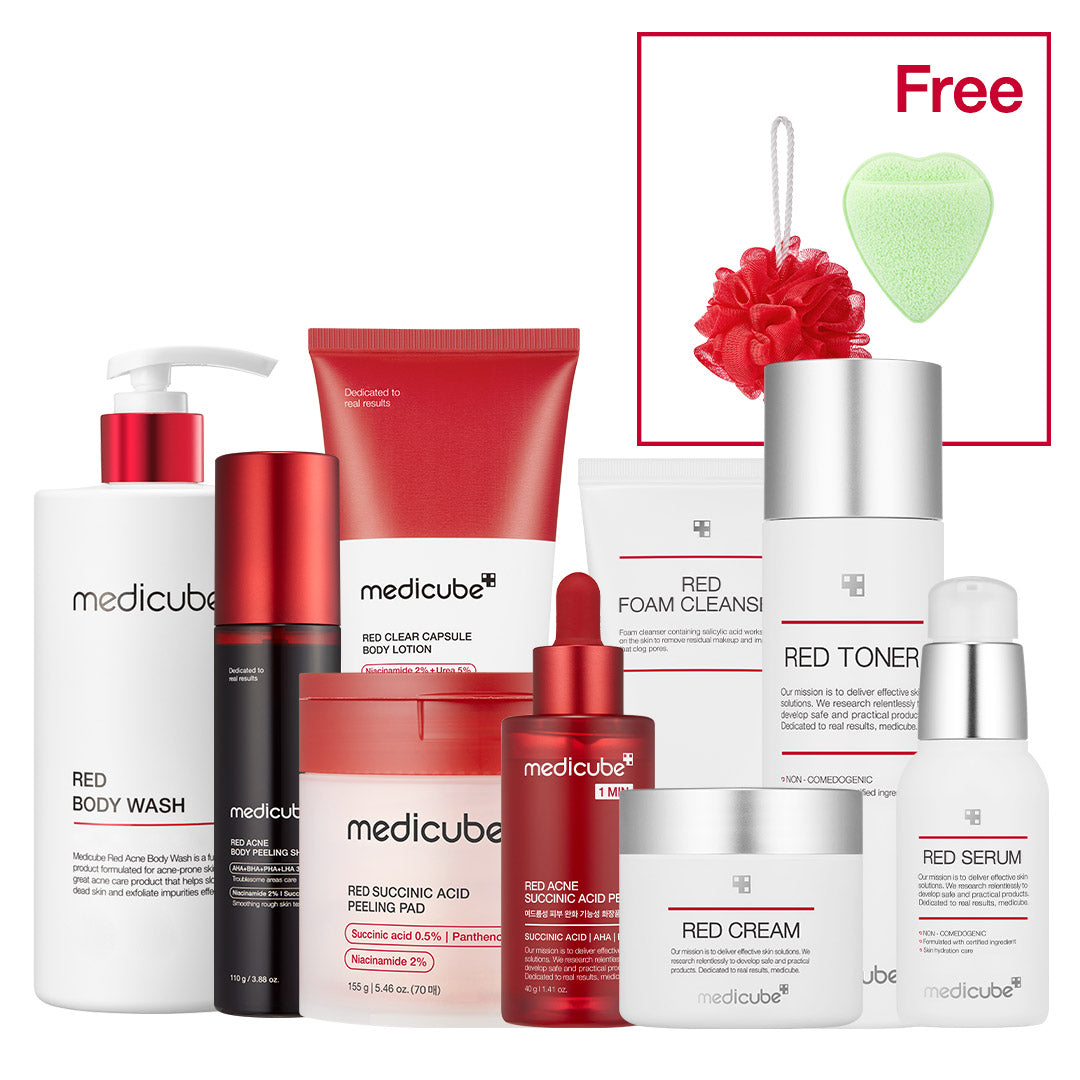 Red Line Ultimate Face - Body Care Set + Cleansing Booster